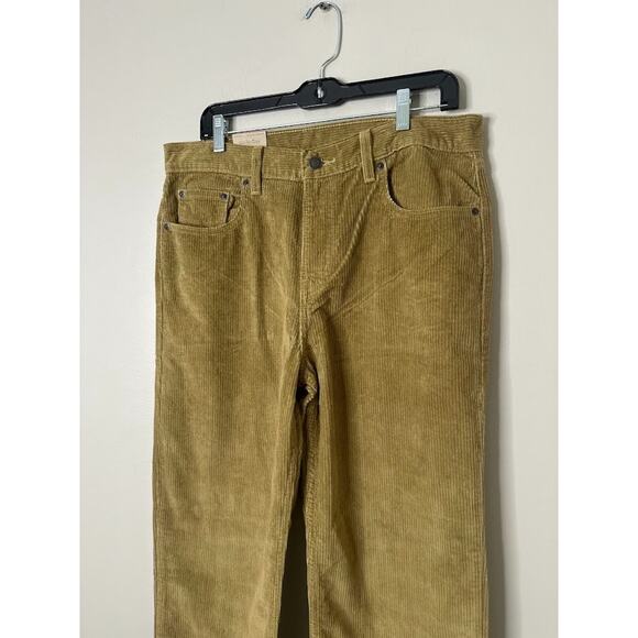 Levis Low Pro Corduroy Pants Mens 31x30 Straight Tan Brown School Office Preppy - Picture 2 of 9